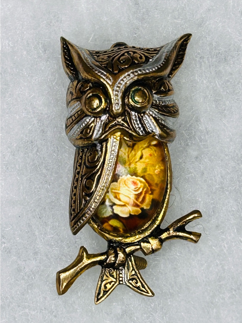 Vintage Spain Owl Brooch (1968-73)
